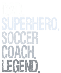 Dad Superhero Soccer Coach Legend Button