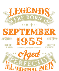 68th Birthday Vintage Legends Born In September 1955 Funny Gift Mesh Reversible Basketball Jersey Tank