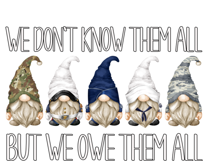 Memorial Day Gnome We Dont Know Them All But We Owe Them All Gift Full Zip Hoodie