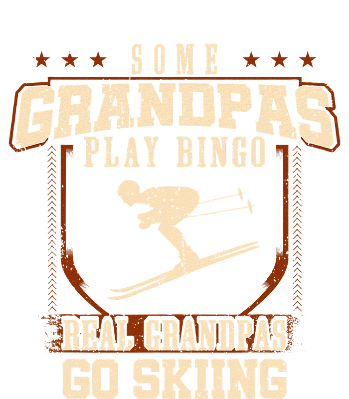 Some Grandpas Play Bingo Real Grandpas Go Skiing Full Zip Hoodie