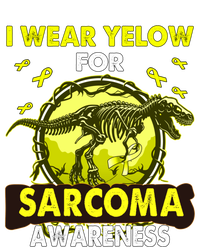 Dinosaur I Wear Yellow For Sarcoma Awareness Gift Women's T-Shirt