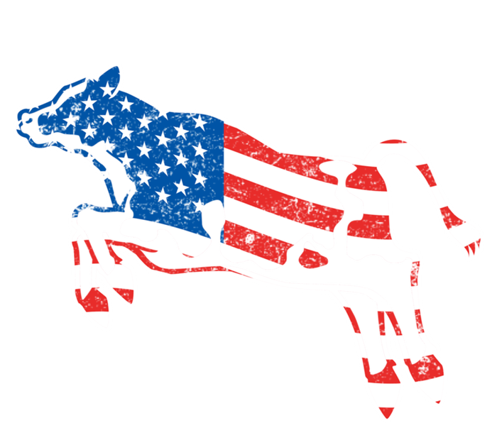 Patriotic Cow Red White And Moo Blue Usa Funny Flag 4th July Gift T-Shirt