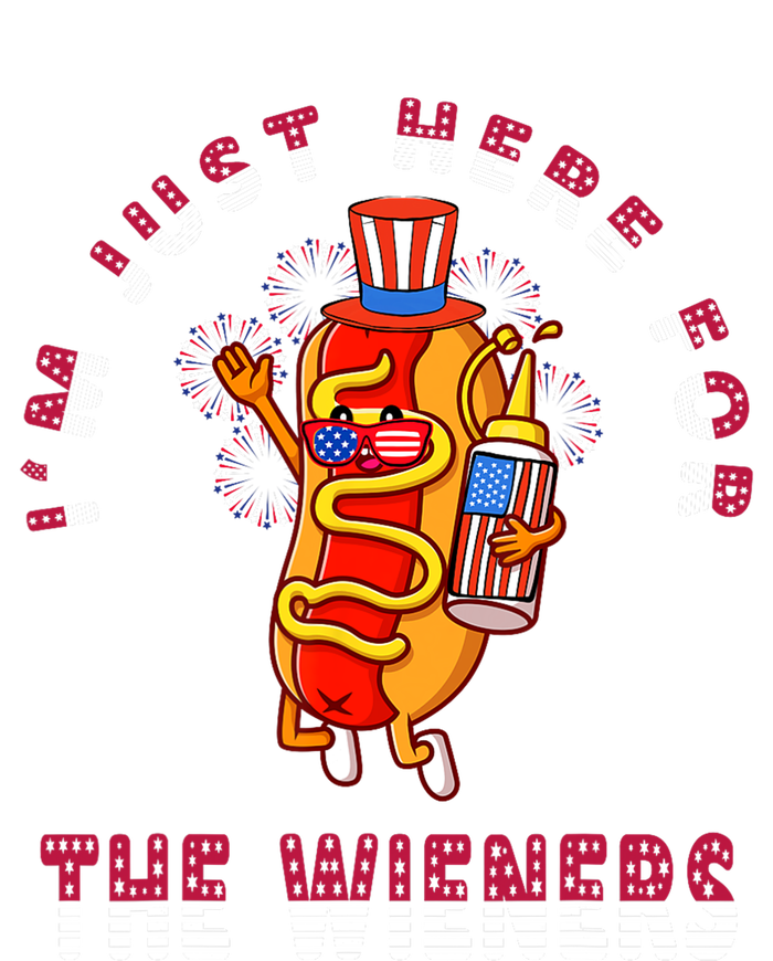 Funny 4th Of July Im Just Here For The Wieners Hot Dogs Grommeted Golf Towel