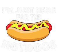 Funny Hot Dog Lover Im Just Here For The Hot Dogs Ladies Essential Flowy Tank