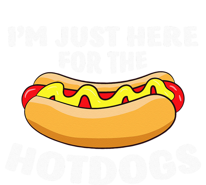 Funny Hot Dog Lover Im Just Here For The Hot Dogs Ladies Essential Flowy Tank