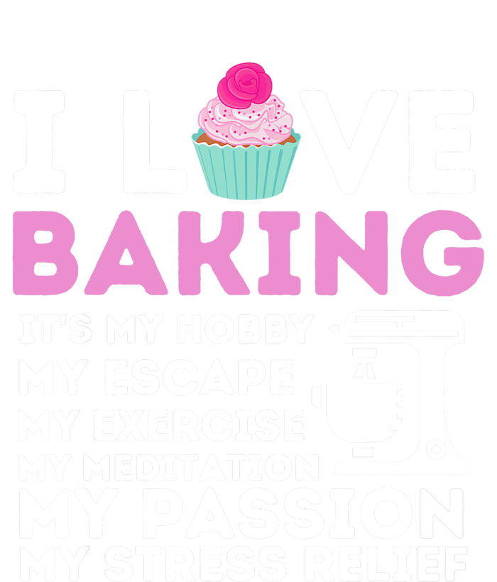 I Love Baking - Funny Cupcake Baker Pastry Baking Gift USA-Made Doggie Bandana