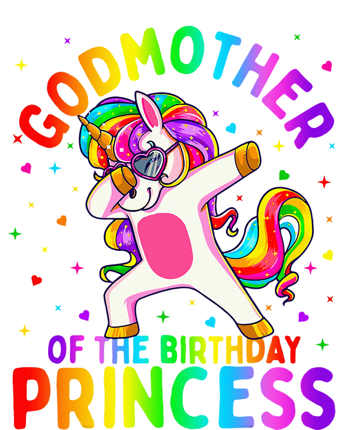 Godmother of the Birthday Princess Dabbing Unicorn T-Shirt