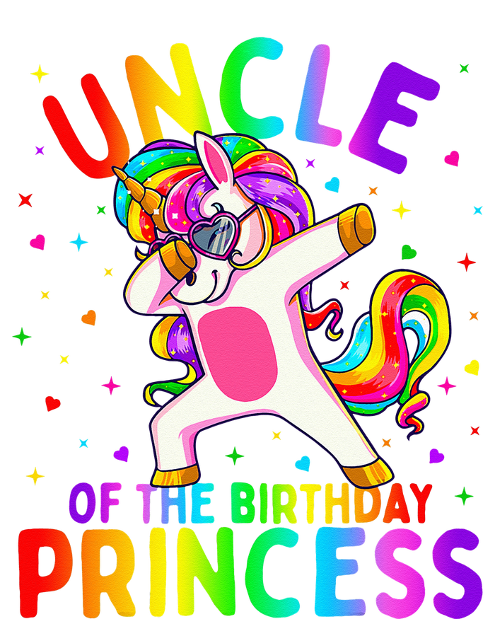 Uncle of the Birthday Princess Dabbing Unicorn T-Shirt