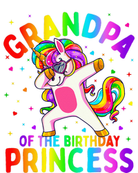 Grandpa of the Birthday Princess Dabbing Unicorn Wool Snapback Cap