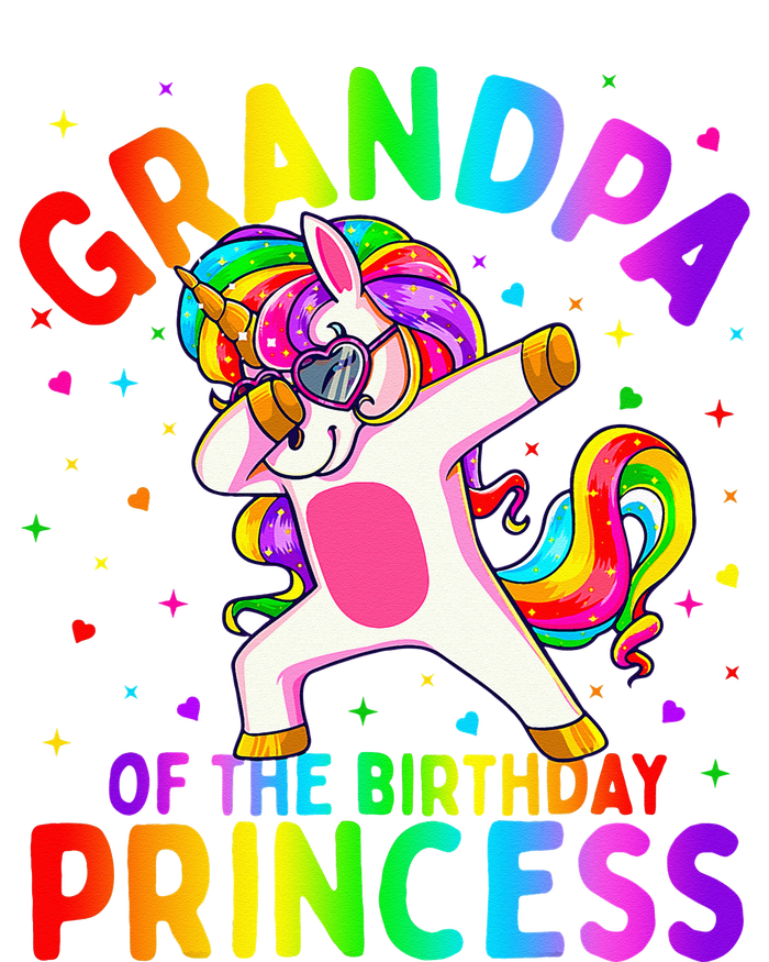 Grandpa of the Birthday Princess Dabbing Unicorn Wool Snapback Cap