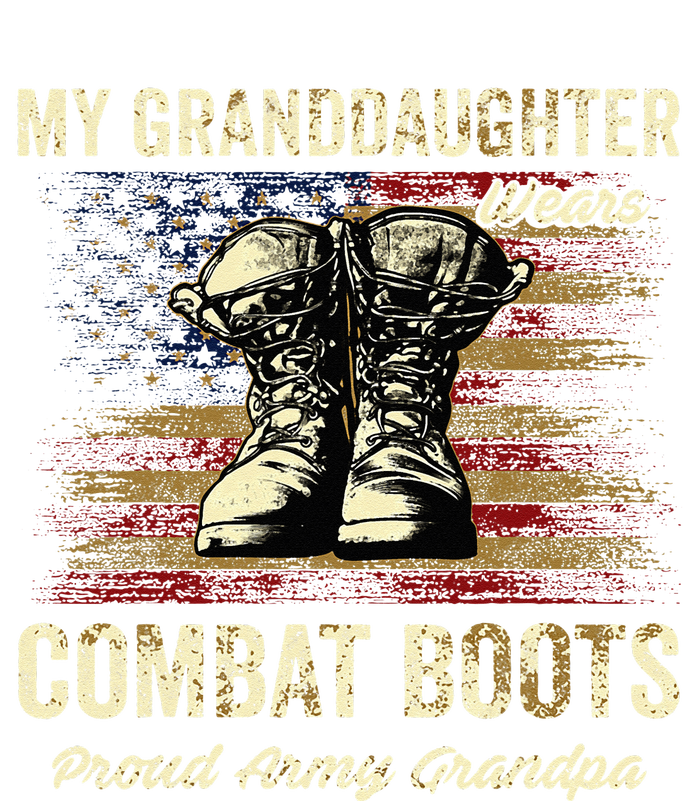 My Granddaughter Wears Combat Boots Proud Army Grandpa Ladies PosiCharge Competitor Racerback Tank