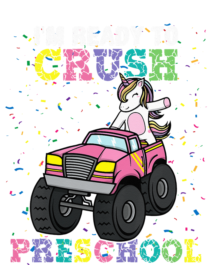 I'm Ready To Crush Preschool Unicorn Monster Truck City Backpack