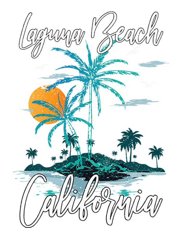 Family Vacation Retro Sunset California Laguna Beach Kids Long Sleeve Shirt