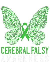 Butterfly Cerebral Palsy Awareness CP Green Ribbon Support Women's Racerback Cropped Tank