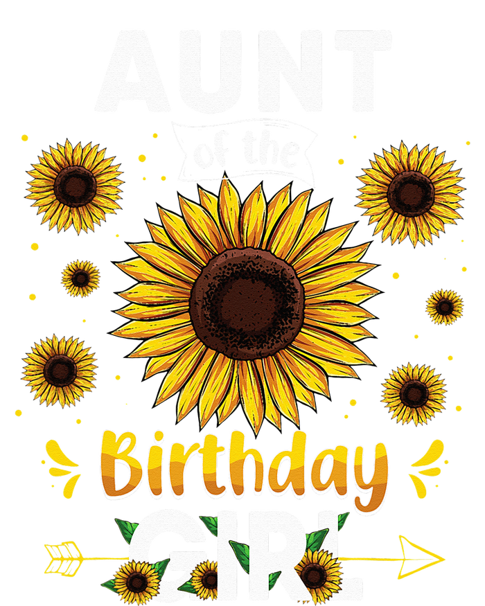 Aunt Of The Birthday Sunflower Party Family Matching T-Shirt