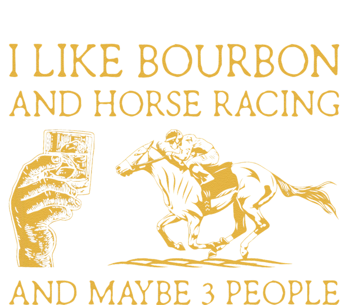 I Like Bourbon And Horse Racing And Maybe 3 People lover Mesh Reversible Basketball Jersey Tank