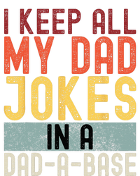 I Keep All My Dad Jokes In A Dad A Base Funny Programming Ladies Long Sleeve Shirt