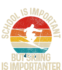 School Is Important But Skiing Is Importanter Ski Funny Gift Mousepad