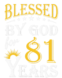 Vintage Blessed by God for 81 years Happy 81st Birthday Kids Hoodie