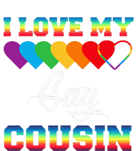 I Love My Gay Cousin Rainbow LGBT Pride Month Proud Cousin Metallic Star Ornament