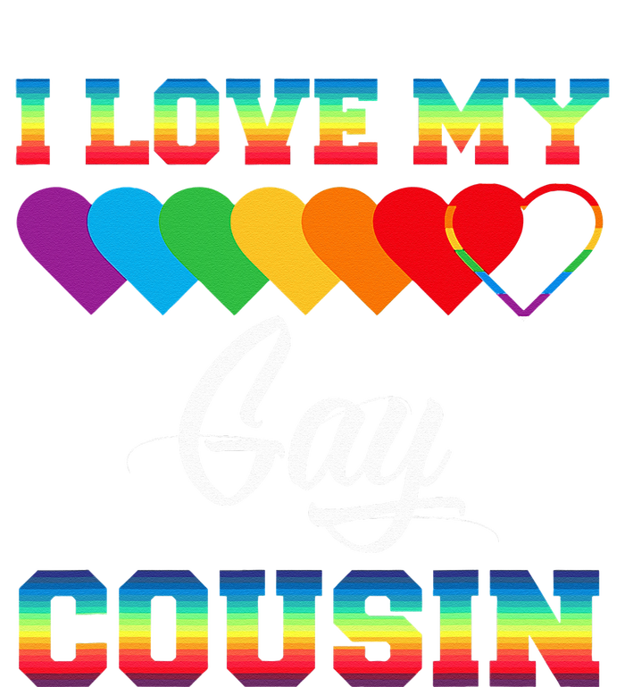 I Love My Gay Cousin Rainbow LGBT Pride Month Proud Cousin Metallic Star Ornament