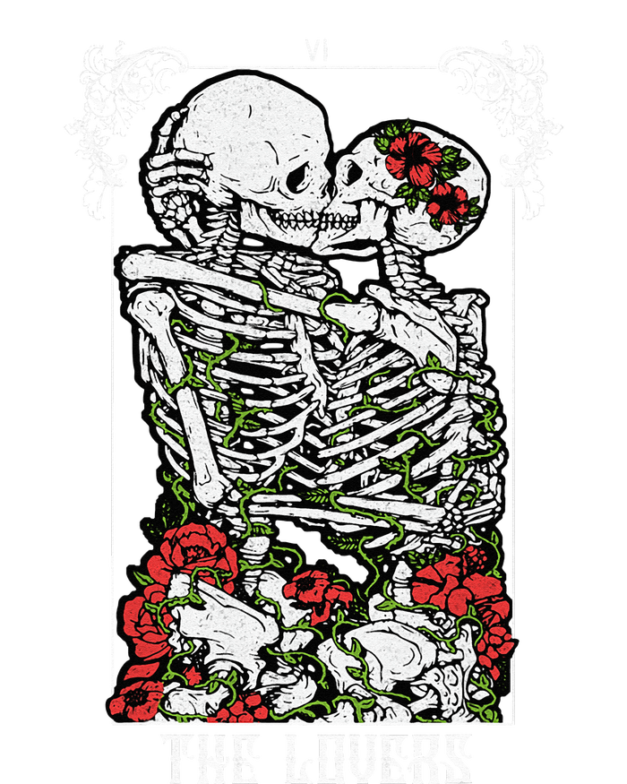 The Lovers Vintage Tarot Card Occult Skeletons Supernatural Daily Commute Backpack