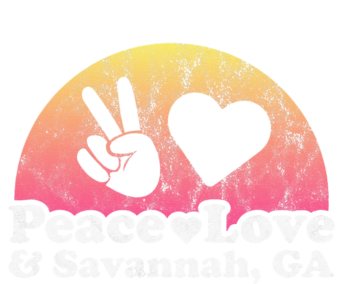 Peace Love and Savannah GA Georgia Tie-Dye T-Shirt