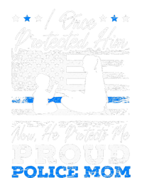 Proud Police Mom Law Enforcement Thin Blue Line Cop Kids Long Sleeve Shirt