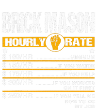 Funny Brick Mason Hourly Rate Bricklayer Labor Rates High Crown Mesh Back Trucker Hat