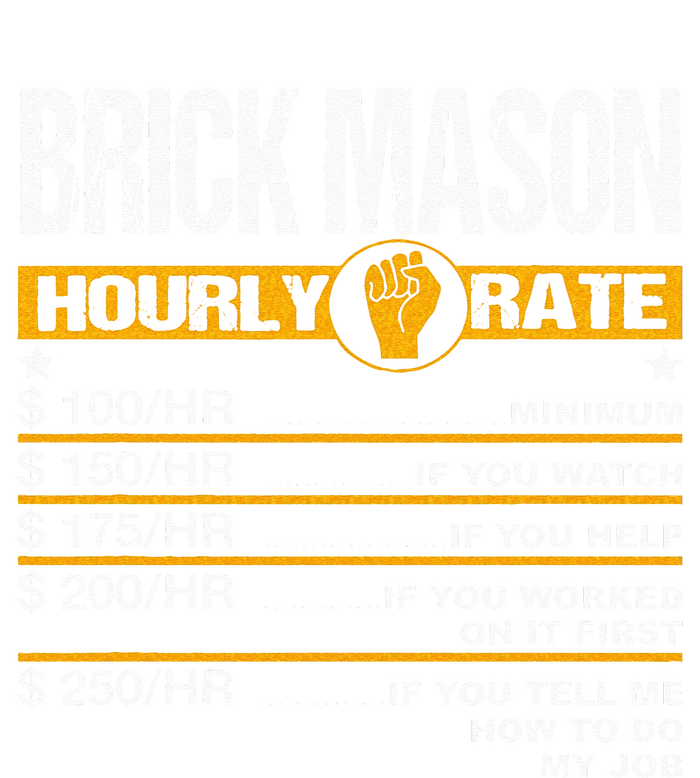 Funny Brick Mason Hourly Rate Bricklayer Labor Rates High Crown Mesh Back Trucker Hat