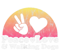 Peace Love and Walking Dogs Dog Walking Tall Long Sleeve T-Shirt