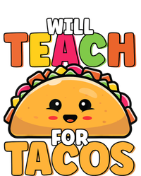 Will Teach For Tacos Lover Funny Cute Cinco De Mayo Teacher Baby Long Sleeve Bodysuit