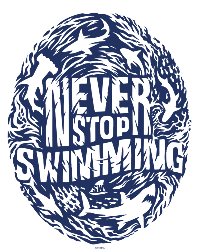 Shark Week: Never Stop Swimming Gift Ladies Long Sleeve Shirt