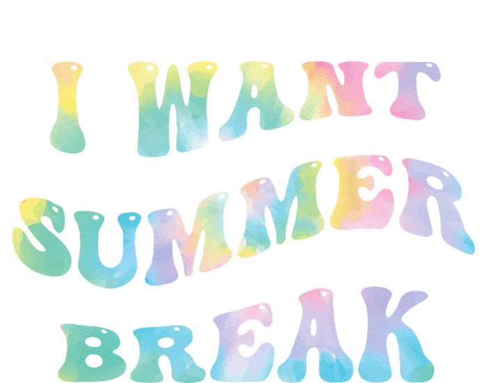 I Want Summer Break Teacher Last Day Of School Groovy T-Shirt