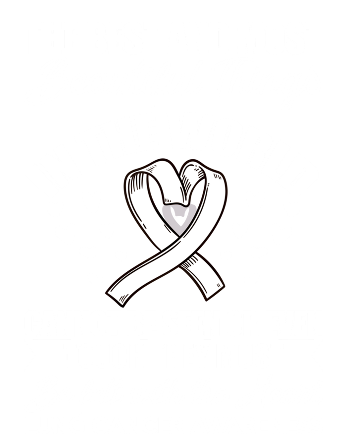 The Best Beautiful Things Awareness Lung Cancer Gift T-Shirt