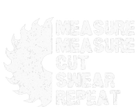 Measure Twice Cut Once Swear Repeat Zip Tote Bag