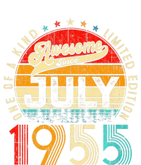 Awesome Since July 1955 Limited Edition 68th Birthday Women's Knotted Racerback Tank