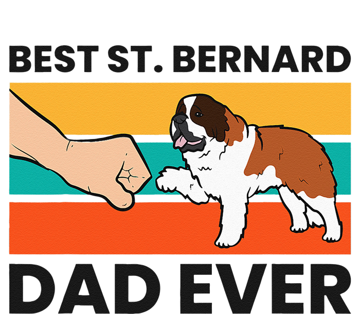 Best Saint Bernard Dad Ever Funny St. Bernard T-Shirt