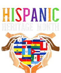 National Hispanic Heritage Month Hands Heart Flags T-Shirt