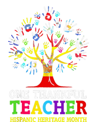 One Thankful Teacher Hispanic Heritage Month Countries Flags Flat Bill Trucker Hat