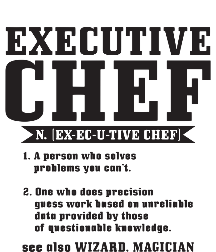 Executive Chef Definition Funny Chef Cook Cooking Women's Tri-Blend 3/4-Sleeve Raglan Shirt