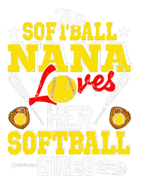 This Softball Nana Loves Her Softball Matching Family Kids Long Sleeve Shirt