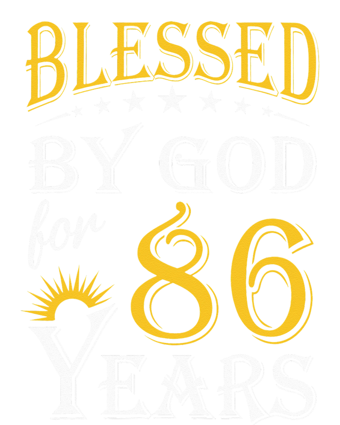 Vintage Blessed by God for 86 years Happy 86th Birthday Hooded Wearable Blanket