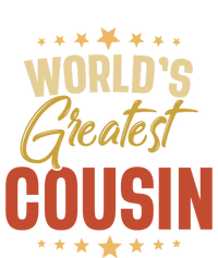 Vintage Worlds Greatest Cousin Dad Grandpa Fathers Day Gift Women's V-Neck T-Shirt