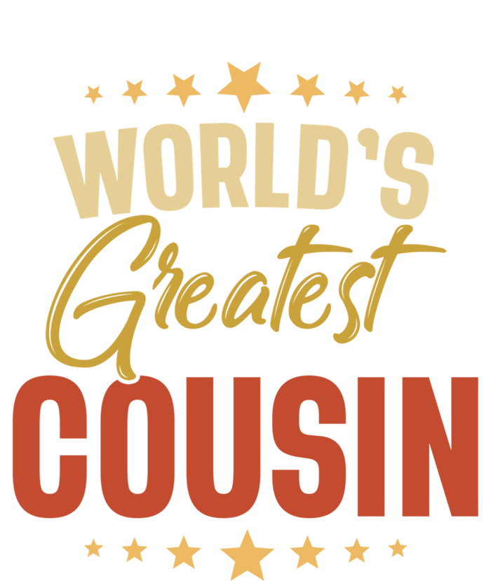 Vintage Worlds Greatest Cousin Dad Grandpa Fathers Day Gift Women's V-Neck T-Shirt