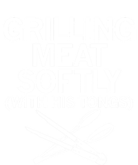 Grilling Meat Softly With His Tongs Funny Grilling Bbq Meaningful Gift T-Shirt