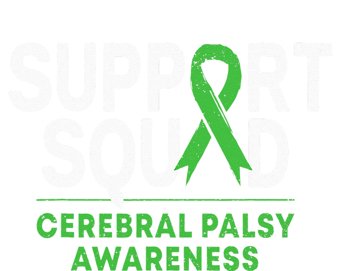 Support Squad Cerebral Palsy Awareness Month CP Green Ribbon Kids Long Sleeve Shirt