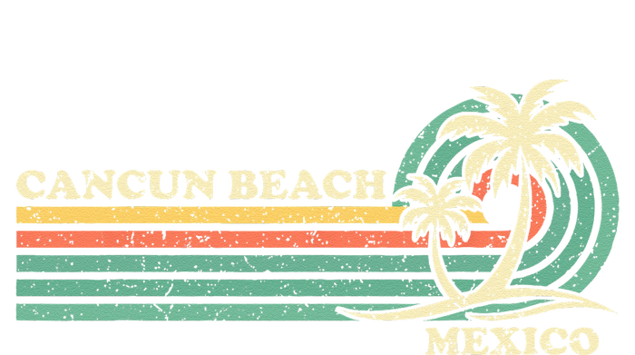 Vintage Retro Summer Vacation Mexico Cancun Beach T-Shirt