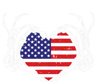 Skeleton Hand Heart 4th Of July Love American Flag Patriotic Sustainable Bucket Hat