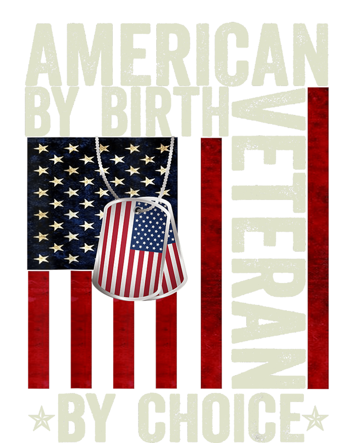 American By birth Veteran By Choice 4th of July Flag Vintage Kids T-Shirt